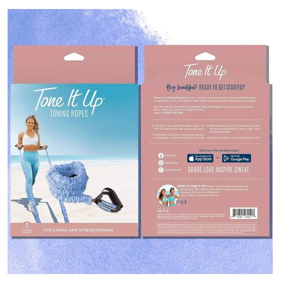 🌸 NIB Toning Ropes & Sweat Towel DUO by Tone it Up - At Home Resistance Ropes - Picture 7 of 13